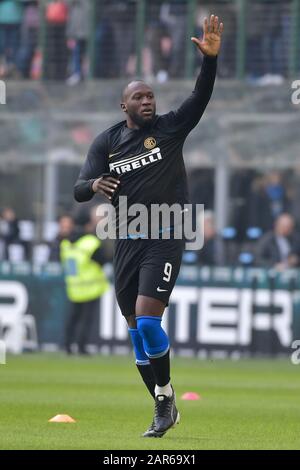 Mailand, Italien. Januar 2020. Romelu Lukaku vom FC Internazionale beim Serie-A-Spiel zwischen Inter Mailand und Cagliari im Stadio San Siro, Mailand, Italien am 26. Januar 2020. Foto von RemotePhotoPress. Kredit: UK Sports Pics Ltd/Alamy Live News Stockfoto