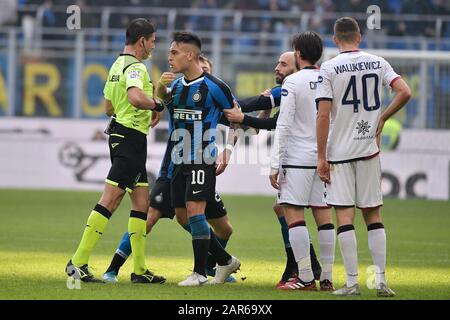 Mailand, Italien. Januar 2020. Lautaro Martinez vom FC Internazionale beim Serie-A-Spiel zwischen Inter Mailand und Cagliari im Stadio San Siro, Mailand, Italien am 26. Januar 2020. Foto von RemotePhotoPress. Kredit: UK Sports Pics Ltd/Alamy Live News Stockfoto