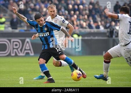 Mailand, Italien. Januar 2020. Stefano Sensi vom FC Internazionale beim Serie-A-Spiel zwischen Inter Mailand und Cagliari im Stadio San Siro, Mailand, Italien am 26. Januar 2020. Foto von RemotePhotoPress. Kredit: UK Sports Pics Ltd/Alamy Live News Stockfoto