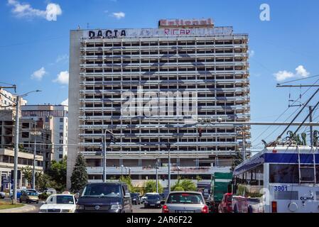 Hotel National - ehemaliges Hotel Intourist in Chisinau, der Hauptstadt der Republik Moldawien Stockfoto