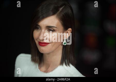 Schauspielerin Paz Vega besucht die 34. Ausgabe der Goya Awards Zeremonie der spanischen Filmakademie im Sportpalast Jose Maria Martin Carpena. Stockfoto