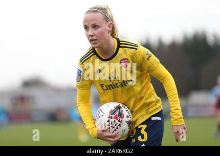 Romford, Großbritannien. Januar 2020. Beth Mead von Arsenal-Frauen beim Fa-Cup-Spiel Der Frauen zwischen West Ham United und Arsenal im Rush Green Stadium, Romford, London am Sonntag, 26. Januar 2020. (Kredit: Jacques Feeney / MI News) Foto darf nur für redaktionelle Zwecke in Zeitungen und/oder Zeitschriften verwendet werden, Lizenz für kommerzielle Nutzung erforderlich Kredit: MI News & Sport /Alamy Live News Stockfoto