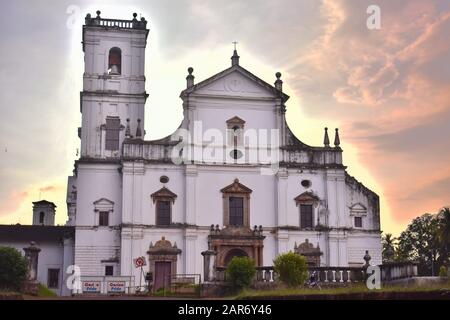 SE Cathedral Church in Goa, Indien Stockfoto