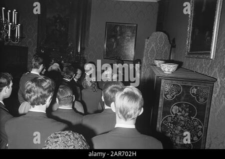 Neujahrsempfang Bürgermeister Samkalden Überblick Datum: 2. Januar 1969 Stichwörter: Bürgermeister, Übersichten, Empfänge Stockfoto