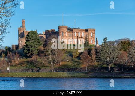 Inverness Castle, Highlands, Schottland, Großbritannien Stockfoto