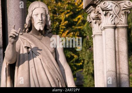 Pasticulars of Monumentale Cemetery in Mailand Stockfoto