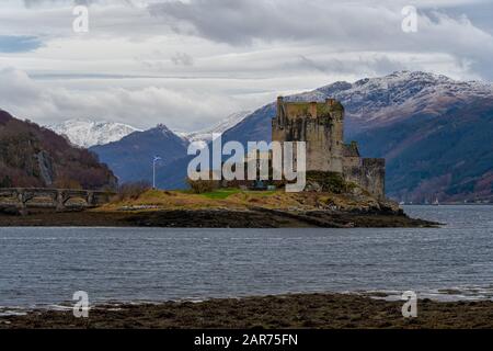 Eilean Donan Castle, Dornie, Wester Ross, Schottland Stockfoto