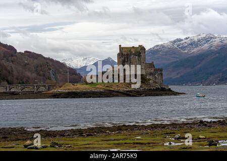 Eilean Donan Castle, Dornie, Wester Ross, Schottland Stockfoto