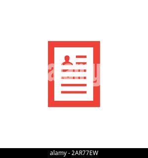 Symbol "Rot Wiederaufnehmen" Auf Weißem Hintergrund. Rote Vektor-Grafik Mit Flacher Form. Stockfoto