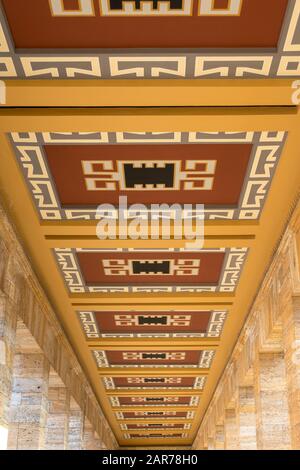 22. Januar 2020 ANKARA, Anİtkabir (wörtlich: "Grabmal des Türkischen") ist das Mausoleum von Mustafa Kemal Atatürk, dem Führer des türkischen Unabhängigkeitskrieges Stockfoto