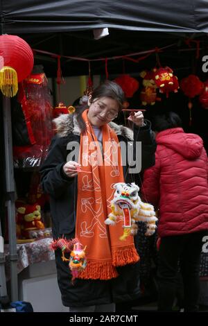 Manchester, Großbritannien. Januar 2020. Chinesische Neujahrsfeiern finden in Manchester, Lancashire, Großbritannien statt. Credit: Barbara Cook/Alamy Live News Stockfoto