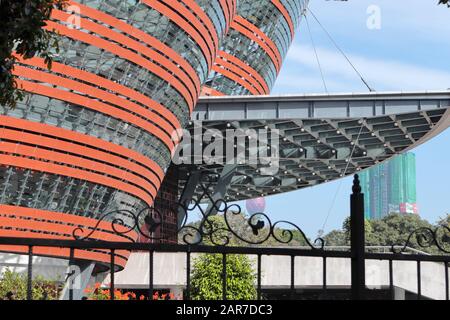 Eine Detailansicht Des Nelum Pokuna Mahinda Rajapaksa Theatre, Colombo. Sri Lanka Stockfoto