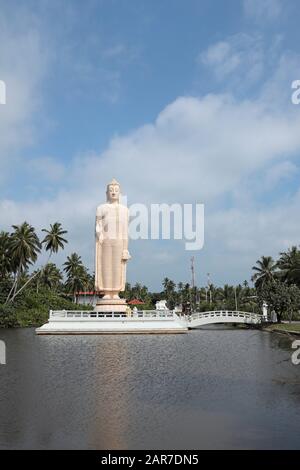 Tsunami Honganji Vihara, Memorial, Hikkadawu, Sri Lanka Stockfoto