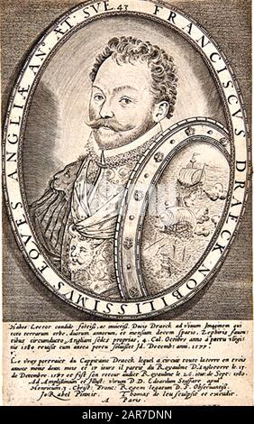 Francis DRAKE (c 1540-1596) englischer Kapitän des Meeres, Pirat und Entdecker Stockfoto