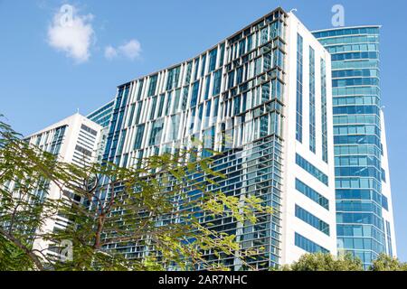 Miami Florida, Skyline der Innenstadt, Gebäude des Bundesgerichts, Wilkie D. Ferguson Jr., US-Bundesgerichts, moderne Architektur, Arquitecht Stockfoto