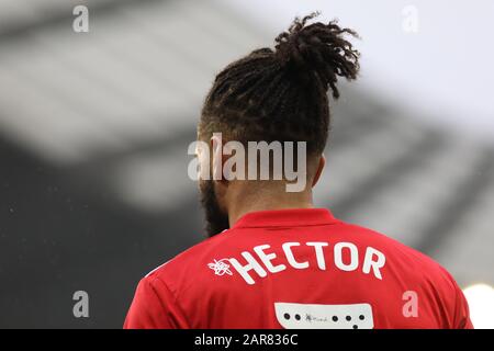 Manchester, Großbritannien. Januar 2020. Fulhams Michael Hector beim FA-Cup-Spiel zwischen Manchester City und Fulham im Etihad Stadium, Manchester am Sonntag, 26. Januar 2020. (Kredit: Tim Markland/MI News) Foto darf nur für redaktionelle Zwecke in Zeitungen und/oder Zeitschriften verwendet werden, Lizenz für kommerzielle Nutzung erforderlich Kredit: MI News & Sport /Alamy Live News Stockfoto