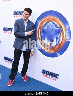 25. Januar 2020, Hollywood, CA, USA: Jeff Fowler besucht "Sonic The Hedgehog" Family Day Event im Paramount Theatre. (Bild: © Billy Bennight/ZUMA Wire) Stockfoto