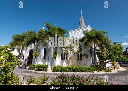 Kirche im Zentrum von George Town, Grand Cayman. Stockfoto