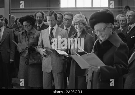 Staatsbesuch schwedisches Königspaar in den Niederlanden; Besuch in Ketelhaven Datum: 26. Oktober 1976 Schlüsselwörter: Königliche Paare, Staatsbesuche Stockfoto