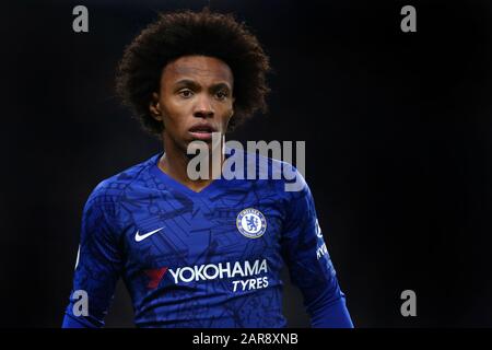 Willian von Chelsea - Chelsea gegen Arsenal, Premier League, Stamford Bridge, London, Großbritannien - 21. Januar 2020 nur redaktionelle Verwendung - es gelten Einschränkungen für DataCo Stockfoto