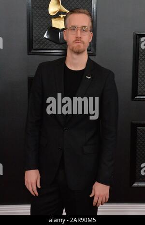 Los Angeles, USA. Januar 2020. Los Angeles, USA. Januar 2020. Jeremy Most kommt am Sonntag, 26. Januar 2020, zu den 62. Grammy Awards im Staples Center in Los Angeles. Foto von Jim Ruymen/UPI Credit: UPI/Alamy Live News Stockfoto