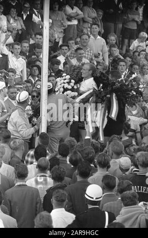 Radprofis der Weltmeisterschaften auf der Straße in Zandvoort Datum: 16. August 1959 Stockfoto