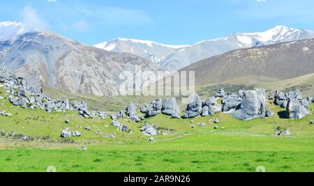 Der Burgberg. Südalpen. Arthurs Pass. Neuseeland Stockfoto