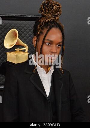 Los Angeles, CA, USA. Januar 2020. Koffee kommt am Sonntag, 26. Januar 2020, zu den 62. Grammy Awards im Staples Center in Los Angeles. Foto von Jim Ruymen/UPI Credit: UPI/Alamy Live News