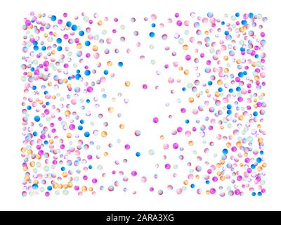 Farbige Linien der Netzkugeln. Konfetti neue Hintergrund-Web. Konfetti mit hellen Hintergründen. Stock Vektor