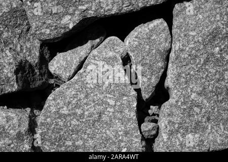 Abstrakte Steine, Kaysersberg, Elsaß, Frankreich, Europa Stockfoto