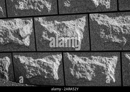 Steinmauer abstrakt, Kaysersberg, Elsaß, Frankreich, Europa Stockfoto