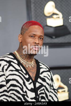 Los Angeles, Ca. Januar 2020. YG bei den 62. Grammy Awards im Staples Center in Los Angeles, Kalifornien am 26. Januar 2020. Kredit: Tony Forte/Media Punch/Alamy Live News Stockfoto