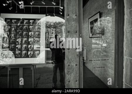 Schwarze Kunstgalerie Exterieur, Paris, Frankreich, Europa Stockfoto