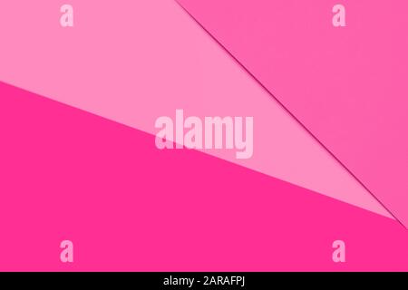 Сolorful Pastellpinke Farben Papierhintergrund. Kopierbereich. Flache Lage, Draufsicht. Valentinstag Konzept. Stockfoto