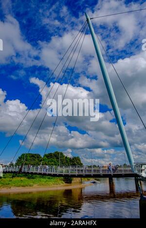 Die Marktstadt Lancaster Lancashire England Stockfoto