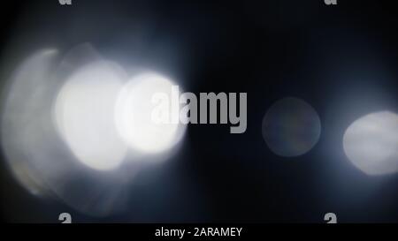 Helles Leak Abstrakt Bokeh Weißes Licht. Stockfoto