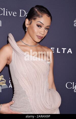 Beverly HILLS, CA - 25. JANUAR: Saweetie besucht die Pre-Grammy-Gala und DEN GRAMMY Salute zu Den Industrie-Ikonen, Die Sean 'Diddy' Combs am 25. Januar 2020 in Beverly Hills, Kalifornien ehren. Stockfoto