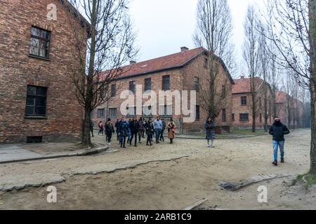 Konzentrationslager Auschwitz, Oświęcim, Polen Stockfoto