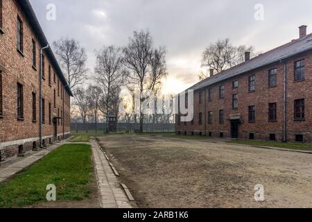 Konzentrationslager Auschwitz, Oświęcim, Polen Stockfoto