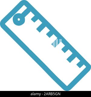 Lineal-Symbol Stock Vektor