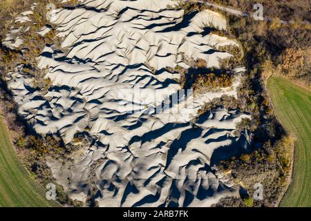 Luftansicht der Badlands. Stockfoto