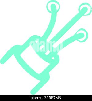 Designvorlage für das Symbol für Glasfaserkabel Stock Vektor