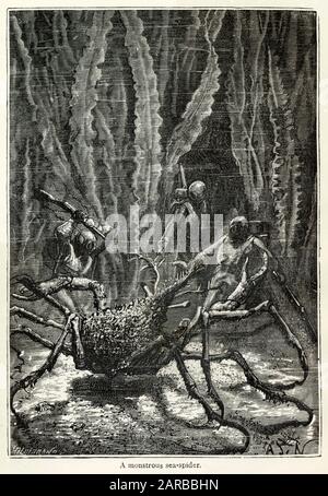 20000 Ligen unter dem Meer, Jules Verne Stockfoto