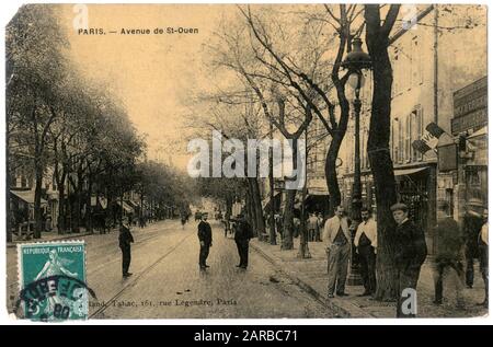 Avenue de St Ouen, Paris, Frankreich Stockfoto