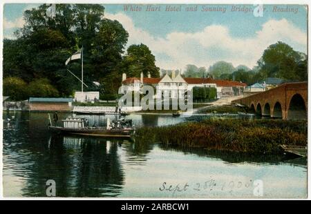 Die Themse in der Nähe von Caversham Lock, Reading Stockfoto