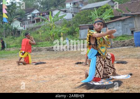 Wunderbares indonesien, Kulturtanz Stockfoto