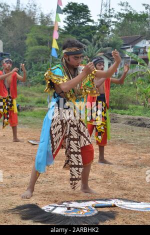 Wunderbares indonesien, Kulturtanz Stockfoto