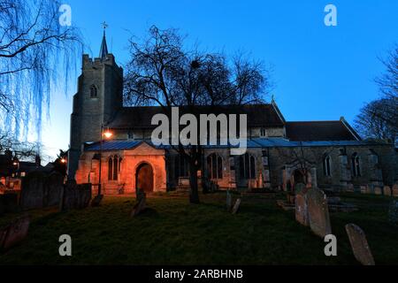 St. Peter St. Pauls Church, Chatteris Dorf, Cambridgeshire, East Anglia, England, UK Stockfoto