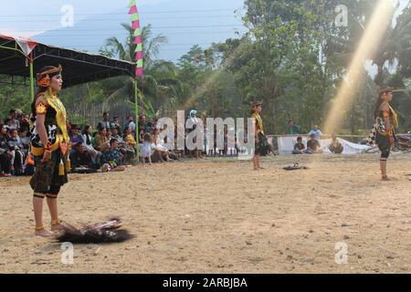 Wunderbares indonesien, Kulturtanz Stockfoto