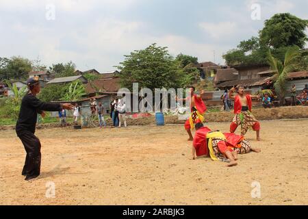 Wunderbares indonesien, Kulturtanz Stockfoto